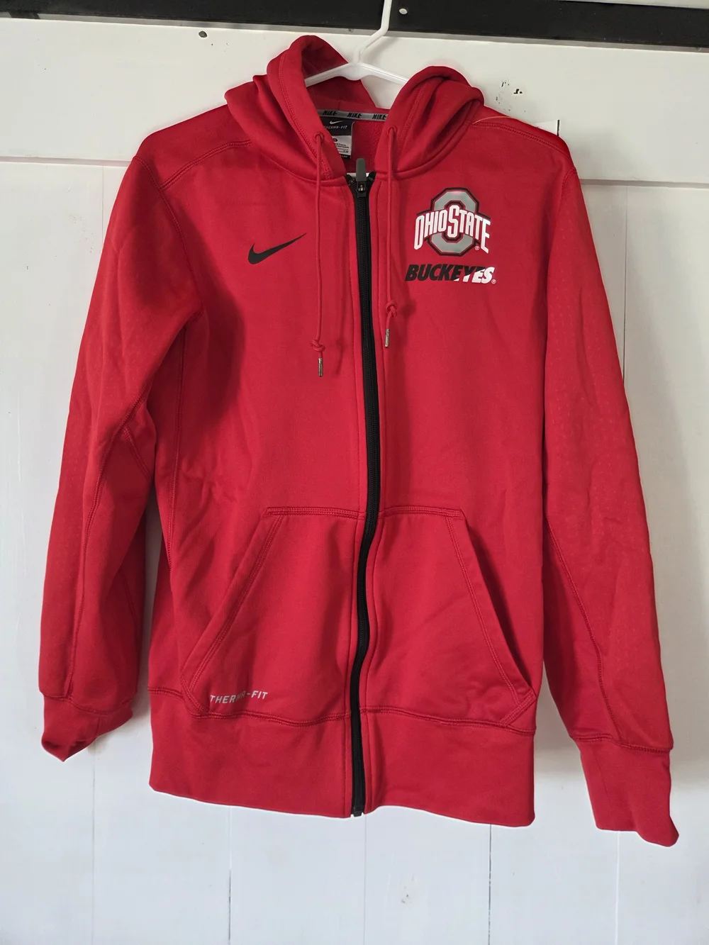 Nike Red Ohio State Buckeyes Full‑Zip Hoodie